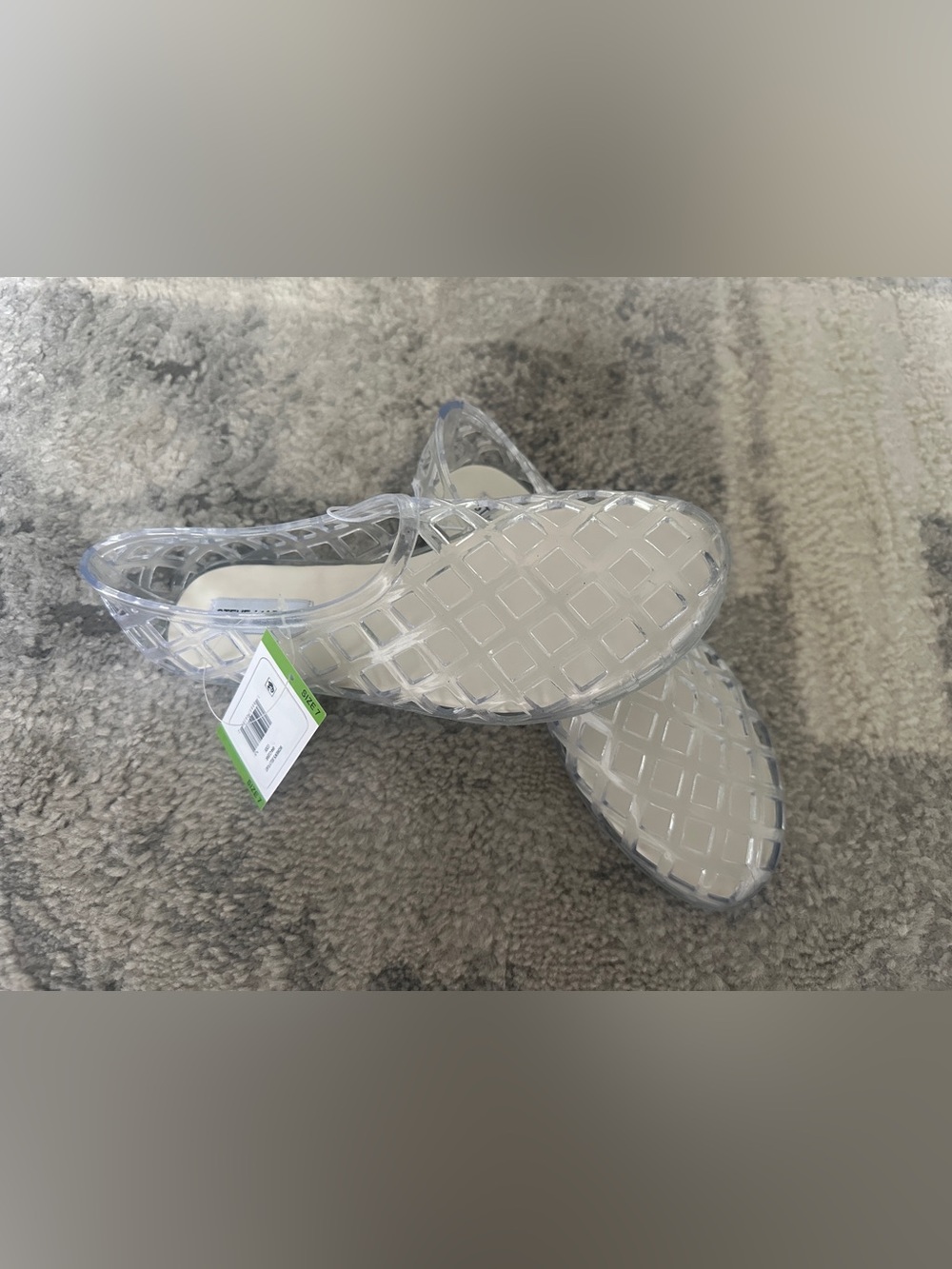Clear Jelly Slip-On Mules new Steve Madden size 7 summer
